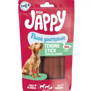 JAPPY tendres sticks riche en canard x 8 70g