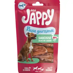 JAPPY Saucisse riche en  canard 90g