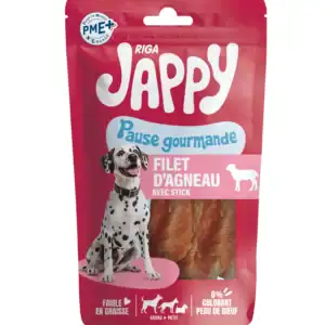 JAPPY Filet riche en agneau + Stick avec du  collagène x4 - 75g