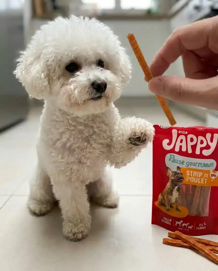 strip poulet chien